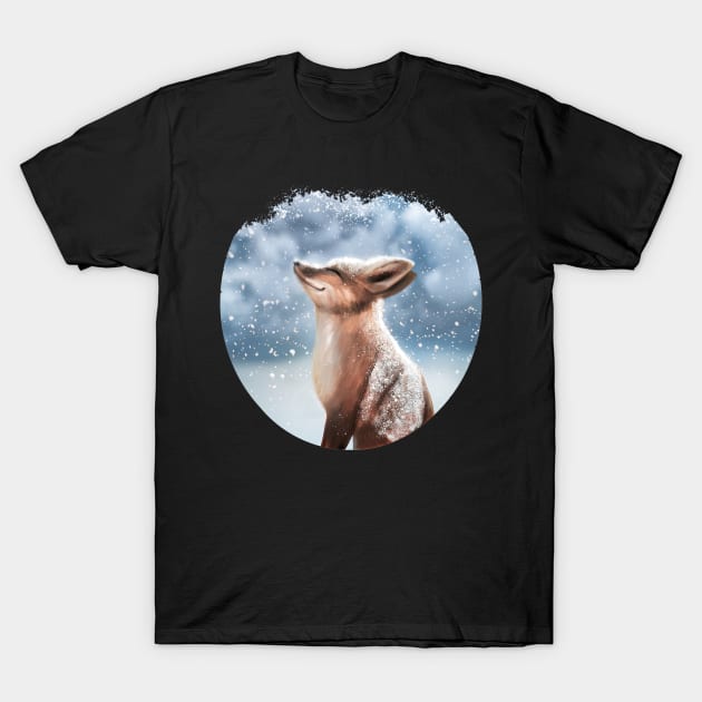 Snowy Fox T-Shirt by NeetScrewd